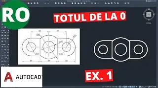 AutoCAD 2021 | Totul de la 0 | Exercițiu pentru începători 1 | Limba română