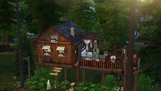 Cabin in the woods • The Sims 4 • No CC | Speed Build