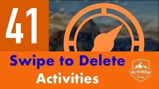 Swipe to Delete Activities - Part 41 - Itinerary App (iOS, Xcode 10, Swift 4)