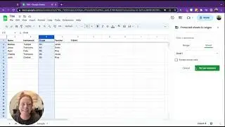 Google Sheets - How to Filter, Protect, and Share to Meet