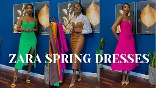 ZARA SPRING DRESSES HAUL TRY-ON  | **NEW IN* 2022| StylebyShima