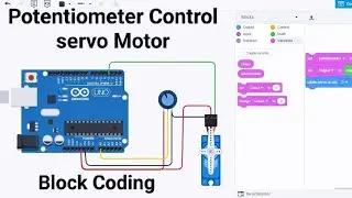 Tinkercad Arduino Project : Potentiometer Analog Input With Arduino in Tinkercad