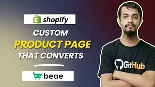 How to Create Custom Shopify Product Landing Page That Converts - Beae Landing Page Builder Tutorial