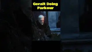 Geralt of Rivia Doing Parkour #shorts