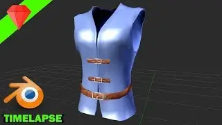 Medieval Vest Modeling | Blender Timelapse