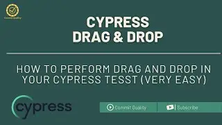 HOW TO DRAG AND DROP USING CYPRESS TEST