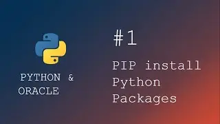 Python | How to Install python packages