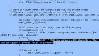 SQL Injection and CSRF Attacks (ITS335, Lecture 23, 2013)