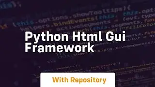 python html gui framework