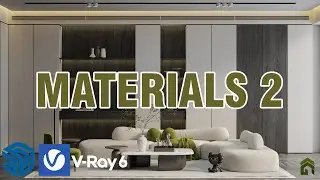 Sketchup Vray Living Room Materials Part 2 Totorial