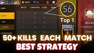 How to get 50+ Kills per match || Best Strategy for Diwali Squad Cup tournament #bg4u