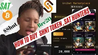 How To Buy $Shnt Token, SatHunters & Create UNISAT Wallet: A Beginners GuideTo Making Money Online