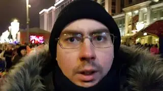Mobile Video 4k - Новый 2018 Год - Праздничные народные гуляния в Москве на Театральной Площади