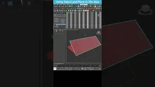 Quick Roof Tiling with 3Ds Max: Using Select and Place, Array, and Slice Modifiers #shorts #3dsmax