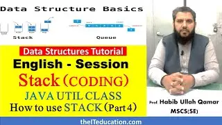 [ENG] JAVA UTIL Stack Class implementation with Linked list | How to use Java.util.Stack
