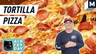 How To Make a Tortilla Pizza in the Air Fryer | Mashable