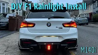 How to install F1 Rain light || BMW M140i F20 || DIY Tutorial || Ali express