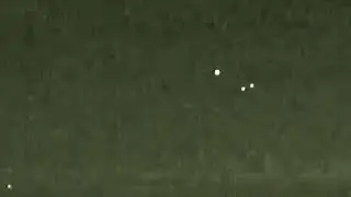 3 orbs of light UFO/UAP's appear over Lake Erie in a triangle formation!