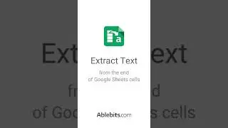 #extract text from the right of #googlesheets cells #shorts