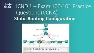 Cisco ICND 1 – Exam 100 101 Static Routing Configuration Practice Questions CCNA R&S