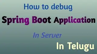 How to debug Spring Boot Application in server || Thiru Academy