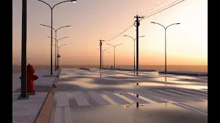 How To Create Puddles On The Road After Rainy in VRay 5