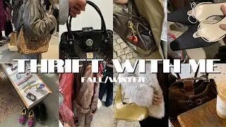 THRIFT WITH ME for fall/winter + try on haul! (Where to thrift/best thrift finds)
