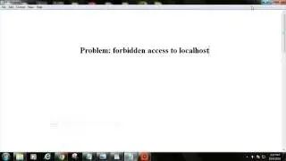 Forbidden access localhost