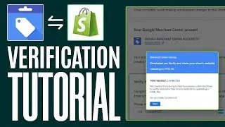 Google Merchant Center Shopify Verification 2024 (Easy Tutorial in 5 Minutes)