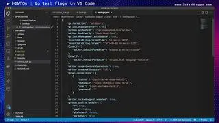 HowTo: Setting test flags for Go in VS Code. 