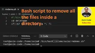 Bash script to remove all the files inside a directory