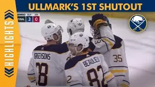 Linus Ullmark's 1st Career NHL Shutout