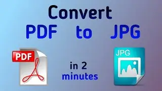 How to convert PDF to JPG | IMAGE | JPEG for FREE and EASY