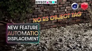 New Feature - Automatic Displacement Update In C4D NO RS Object Tag Needed