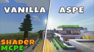 Minecraft Pe Vanilla vs ASPE Shader | Realistic ULTRA shaders 2020 for MCPE 1.12 - 1.14 / 1.15