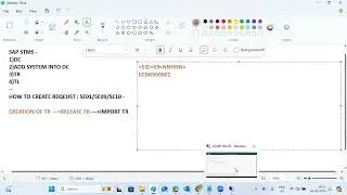 @sapbasishana SAP Transport Management System (STMS) - CREATION OF REQUEST and IMPORTING TR