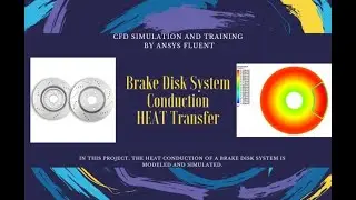 Brake Disk System Conduction Heat Transfer, ANSYS Fluent Simulation