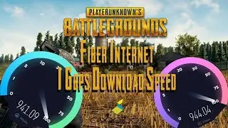 Downloading PUBG at 1 Gbps Internet on SSD (Gigabit Fiber Optic Internet)