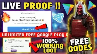 Free Redeem Code (₹1000 Instant)🤑 Best Google Play Code App😱 Play Store Redeem Code✅ Free Fire Code