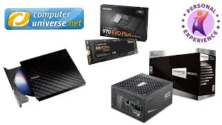 Seasonic Prime1300W+Samsung970EVOPlus+ASUS SDRW / Unboxing / Overview/computeruniverse No.4[ENG SUB]