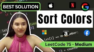 Sort Colors  - LeetCode 75 - Python [O(n) time and O(1) Space!]