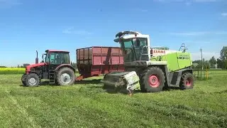 Уборка сенажа 2022: Первые поломки и эвакуация застрявшего МТЗ 82