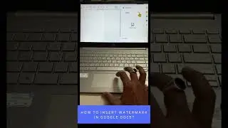 how to insert watermark in google docs?