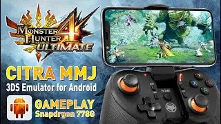 Monster Hunter 4 Ultimate | Citra MMJ Antutu | Android Gameplay Test on Snapdragon 778G | Mediatek