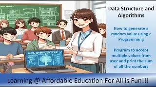 Data Structure and Algorithm - Accept multiple values from user and print the sum of all the numbers