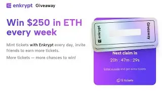 Win Every Week 250$ In Eth  By using #Enkrypt #Wallet