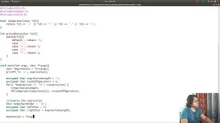 C Live Coding : Convert Infix To prefix Expression : with live debugging using gdb.