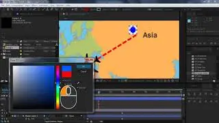 Adobe After Effects Tutorial  Flight Path Animation template on the Map