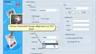 Convert Images into Single or Multiple PDF Documents Using Kernel for Image to PDF