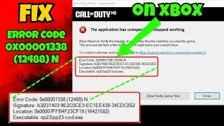 Fix MW3 crashing error code 0xc00001338 on Xbox